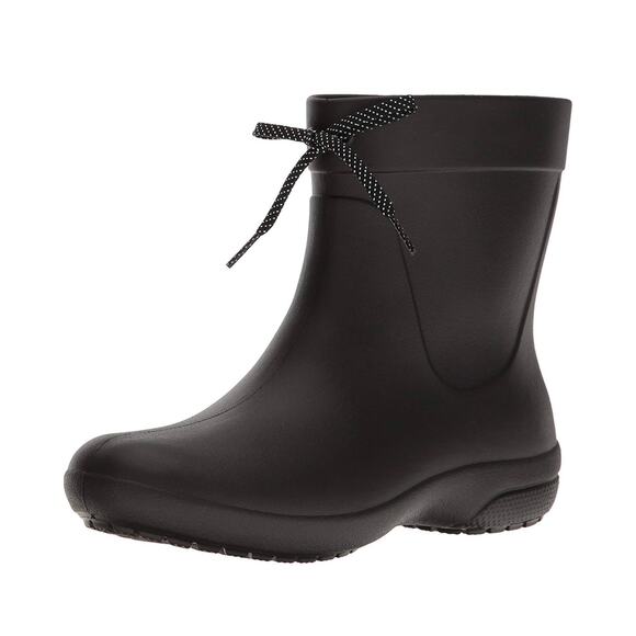 Crocs Freesail Shorty Rain Boot Black Size Women’s 10 - Picture 1 of 6